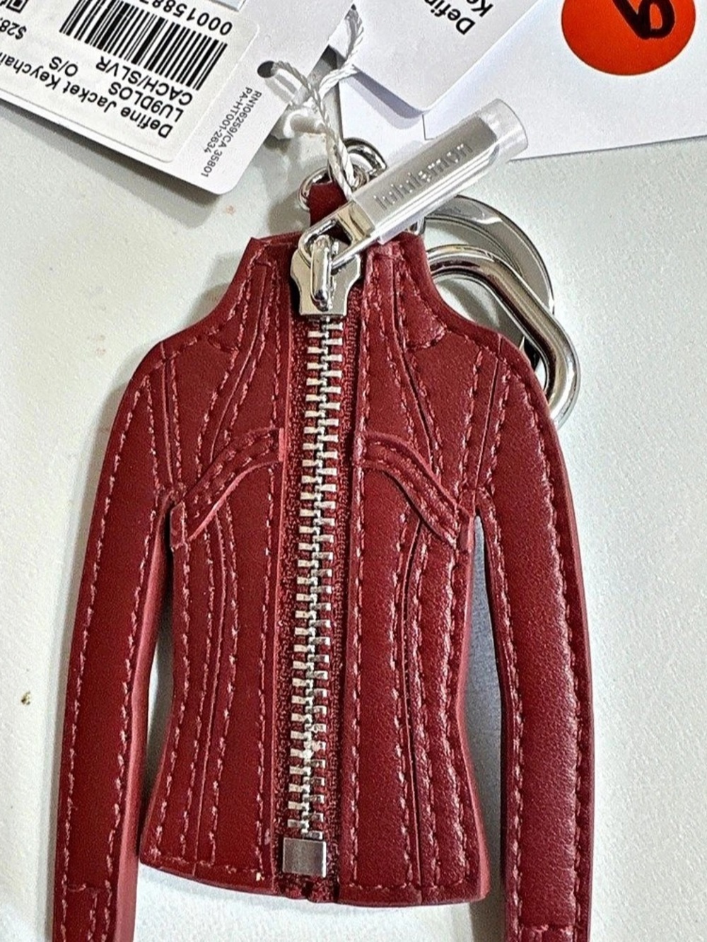 lululemon Define Jacket Keychain in Red
